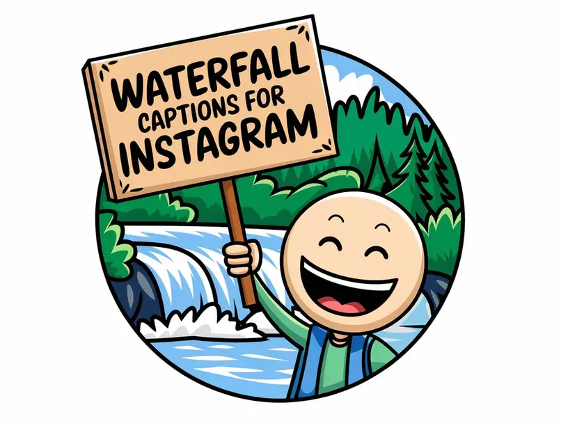 Waterfall Captions for Instagram