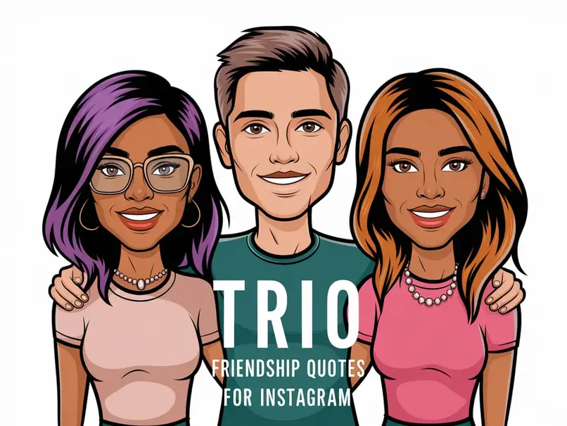 Trio Friendship Quotes for Instagram